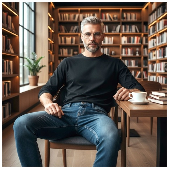 Perfect Jeans Men’s ‘Oceans’ Medium-Blue Slim-Fit Jeans / 28” x 30” - Picture 6 of 11